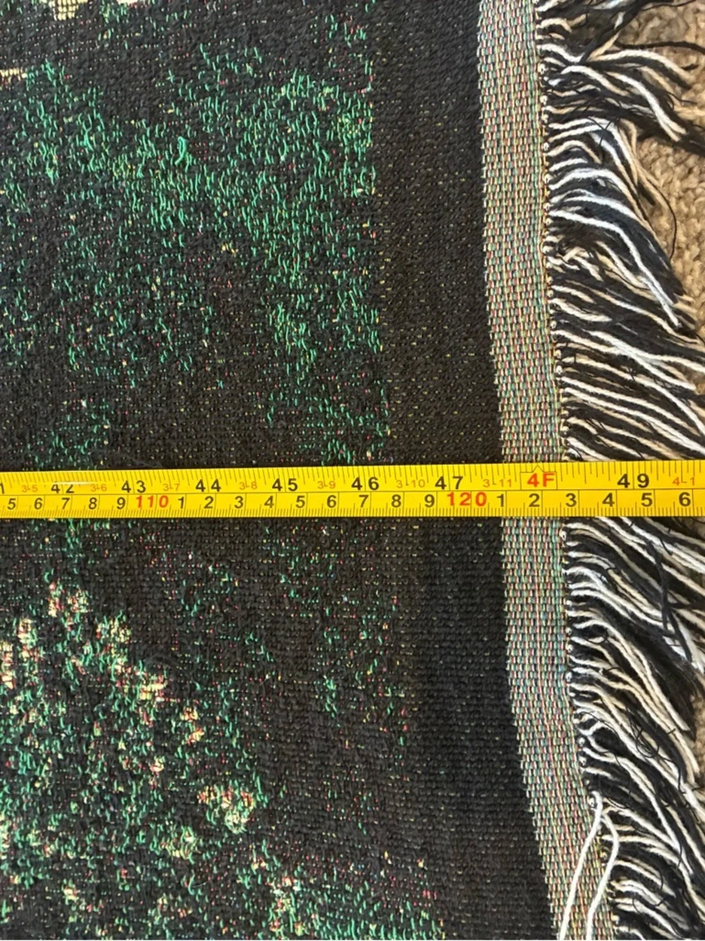 Houston Skyline Twin Size Jacquard Woven Blanket